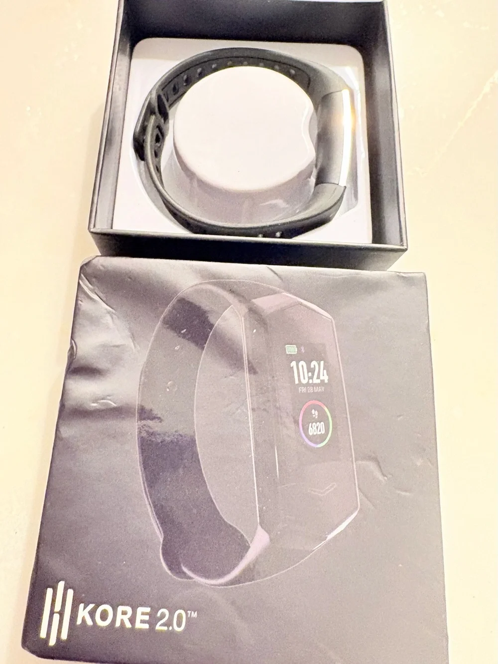 KORE 2.0 Activity Tracker Wristband Calorie/Pedometer/ Sleep Black iOS/Android